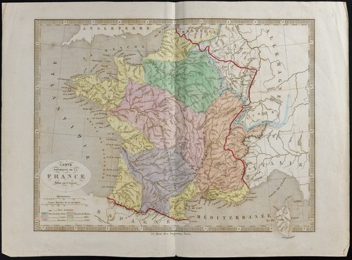 1845 carta antica - -,