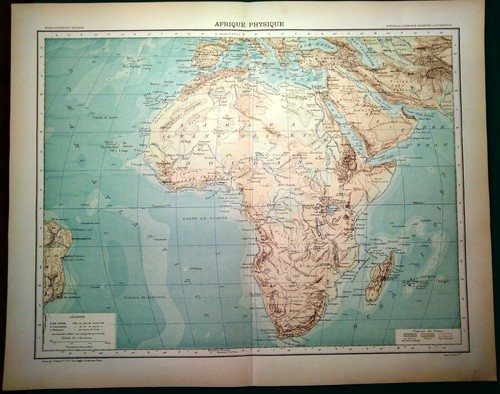 Carta geografica antica - , africa