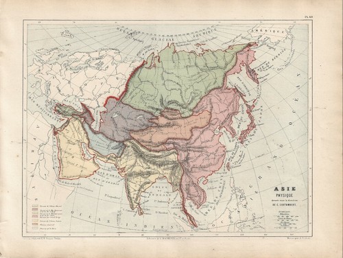 Carta geografica antica asia - carta,