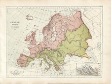 Carta geografica antica EUROPA