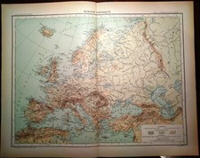 Carta geografica antica EUROPA