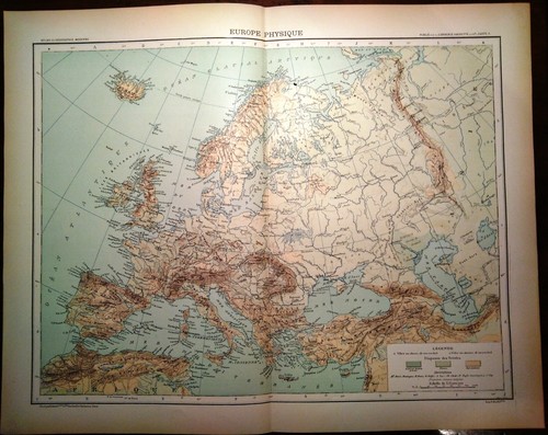 Carta geografica antica europa - carta,